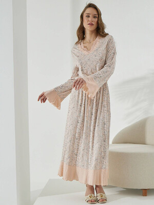 Купить Туника макси с длинным рукавом SEVIM 15148 в Украина в Lingerie.ua - Одяг для дому та відпочинку, Фото 2