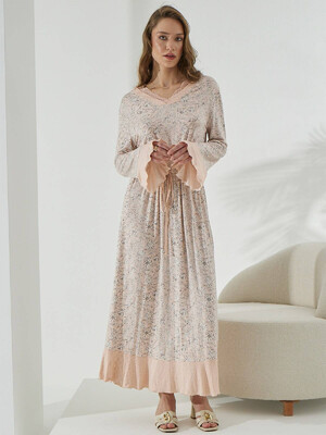 Купить Туника макси с длинным рукавом SEVIM 15148 в Украина в Lingerie.ua - Одяг для дому та відпочинку, Фото 3