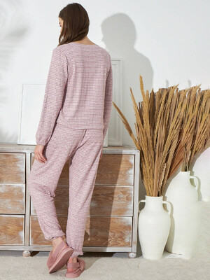 Купить Кашемировый домашний комплект с длинным рукавом SEVIM 15352 в Украина в Lingerie.ua - Одяг для дому та відпочинку, Фото 2