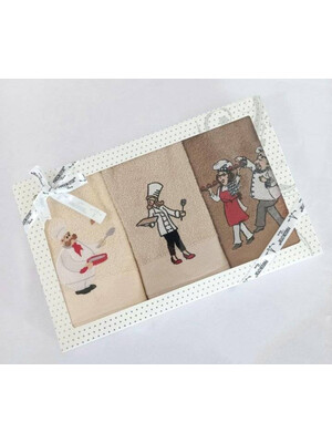 Купить Комплект кухонных махровых полотенец 3 в 1 MAISON D`OR Brunch в Украина в Lingerie.ua - Одяг для дому та відпочинку, Фото 2