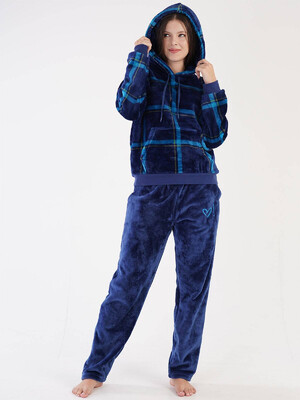 Теплый костюм из велсофта с худи VIENETTA 3030880256