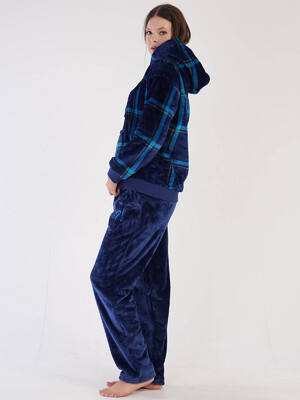 Купить Теплый костюм из велсофта с худи VIENETTA 3030880256 в Украина в Lingerie.ua - Одяг для дому та відпочинку, Фото 5