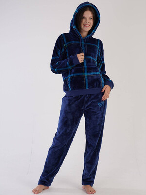 Купить Теплый костюм из велсофта с худи VIENETTA 3030880256 в Украина в Lingerie.ua - Одяг для дому та відпочинку, Фото 7