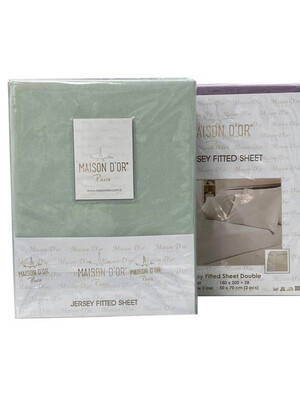 Купить Простынь трикотажная на резинке с наволочками в комплекте MAISON D`OR Jersey Fitted Sheet в Украина