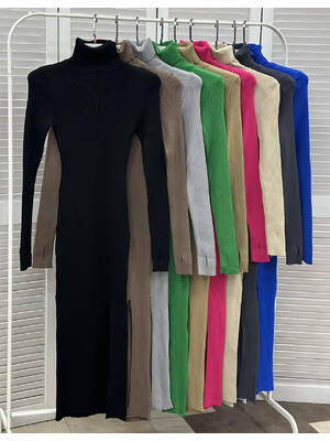 Купить ОПТОМ Теплое вязаное платье с разрезом Little Secret 0243 в Украина в Lingerie.ua - Одяг для дому та відпочинку, Фото 2