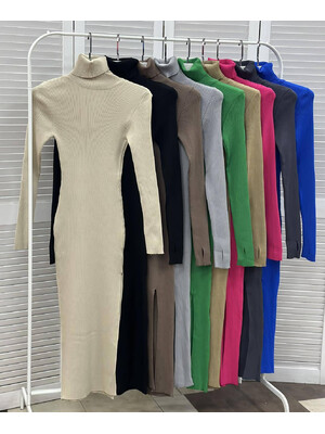 Купить ОПТОМ Теплое вязаное платье с разрезом Little Secret 0243 в Украина в Lingerie.ua - Одяг для дому та відпочинку, Фото 3