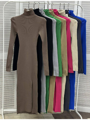 Купить ОПТОМ Теплое вязаное платье с разрезом Little Secret 0243 в Украина в Lingerie.ua - Одяг для дому та відпочинку, Фото 4