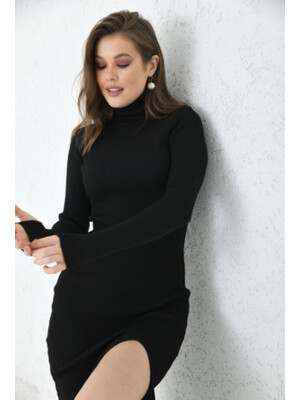 Купить ОПТОМ Теплое вязаное платье с разрезом Little Secret 0243 в Украина в Lingerie.ua - Одяг для дому та відпочинку, Фото 5