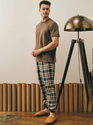 Купить Хлопковая пижама с брюками в клетку HAYS 27507 в Украина в Lingerie.ua - Одяг для дому та відпочинку, Фото 1