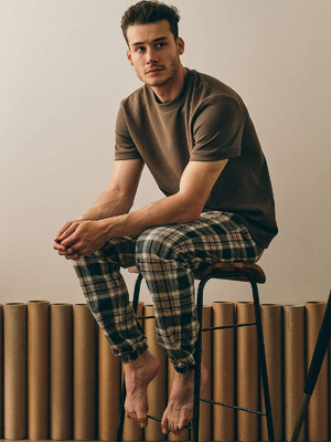 Купить Хлопковая пижама с брюками в клетку HAYS 27507 в Украина в Lingerie.ua - Одяг для дому та відпочинку, Фото 10