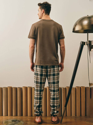 Купить Хлопковая пижама с брюками в клетку HAYS 27507 в Украина в Lingerie.ua - Одяг для дому та відпочинку, Фото 6