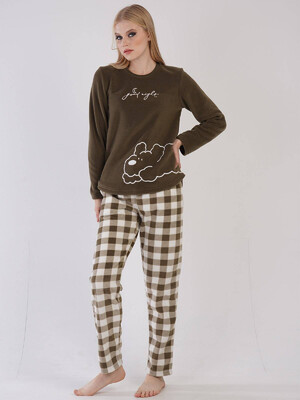 Купить Флисовый комплект с брюками в клетку VIENETTA 3041532812 в Украина в Lingerie.ua - Одяг для дому та відпочинку, Видео