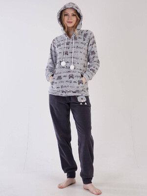 Купить Флисовый костюм с капюшоном VIENETTA 3041830301 в Украина в Lingerie.ua - Одяг для дому та відпочинку, Фото 2