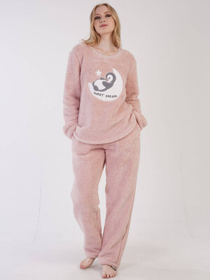 Купить Теплая плюшевая женская пижама VIENETTA 3060460000 в Украина в Lingerie.ua - Одяг для дому та відпочинку, Видео