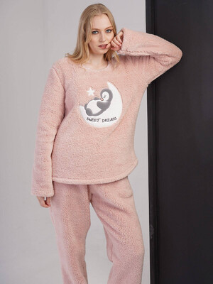 Купить Теплая плюшевая женская пижама VIENETTA 3060460000 в Украина в Lingerie.ua - Одяг для дому та відпочинку, Фото 6