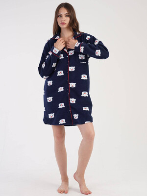 Купить Флисовый халат на пуговицах VIENETTA 3030520433 в Украина в Lingerie.ua - Одяг для дому та відпочинку, Фото 5