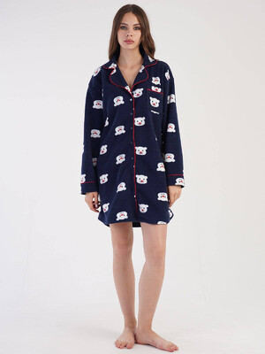 Купить Флисовый халат на пуговицах VIENETTA 3030520433 в Украина в Lingerie.ua - Одяг для дому та відпочинку, Фото 6