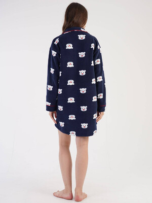 Купить Флисовый халат на пуговицах VIENETTA 3030520433 в Украина в Lingerie.ua - Одяг для дому та відпочинку, Фото 7