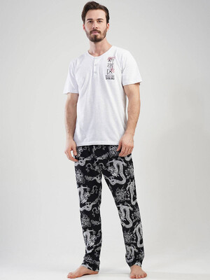 Купить Трикотажна піжама зі штанами VIENETTA MAN 1114281223 в Украина в Lingerie.ua - Одяг для дому та відпочинку, Фото 3