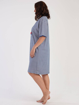 Купить Хлопковая ночная сорочка с коротким рукавом VIENETTA 3051001913 в Украина в Lingerie.ua - Одяг для дому та відпочинку, Фото 2