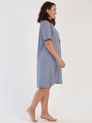 Купить Хлопковая ночная сорочка с коротким рукавом VIENETTA 3051001913 в Украина в Lingerie.ua - Одяг для дому та відпочинку, Фото 3