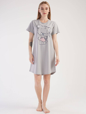 Купить Хлопковая туника с коротким рукавом VIENETTA 3040190000 в Украина в Lingerie.ua - Одяг для дому та відпочинку, Фото 10