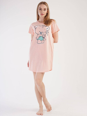 Купить Хлопковая туника с коротким рукавом VIENETTA 3040190000 в Украина в Lingerie.ua - Одяг для дому та відпочинку, Фото 8