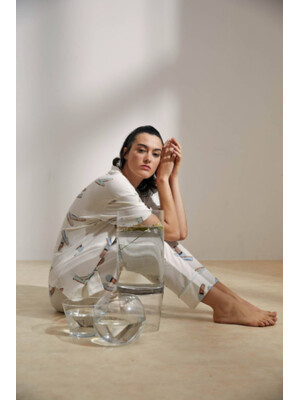 Купить Хлопковая пижама классическая с коротким рукавом HAYS 36116 в Украина в Lingerie.ua - Одяг для дому та відпочинку, Фото 14