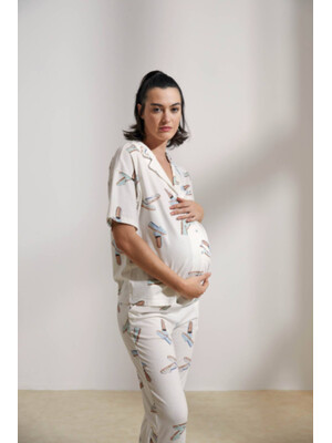 Купить Хлопковая пижама классическая с коротким рукавом HAYS 36116 в Украина в Lingerie.ua - Одяг для дому та відпочинку, Фото 12