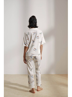 Купить Хлопковая пижама классическая с коротким рукавом HAYS 36116 в Украина в Lingerie.ua - Одяг для дому та відпочинку, Фото 11