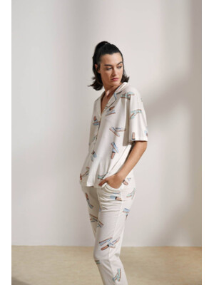 Купить Хлопковая пижама классическая с коротким рукавом HAYS 36116 в Украина в Lingerie.ua - Одяг для дому та відпочинку, Фото 6