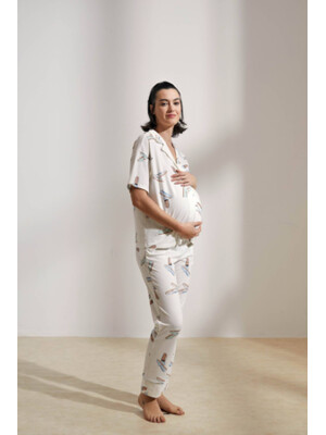 Купить Хлопковая пижама классическая с коротким рукавом HAYS 36116 в Украина в Lingerie.ua - Одяг для дому та відпочинку, Фото 3