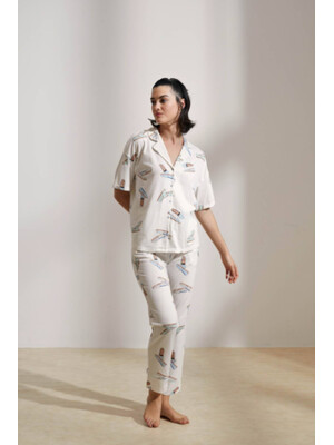 Купить Хлопковая пижама классическая с коротким рукавом HAYS 36116 в Украина в Lingerie.ua - Одяг для дому та відпочинку, Фото 17