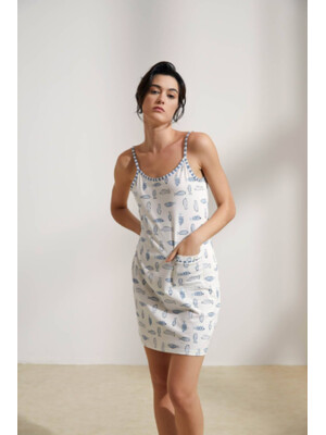 Купить Бавовняна туніка на тонких бретельках HAYS 36182 в Украина в Lingerie.ua - Одяг для дому та відпочинку, Фото 4