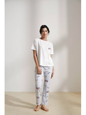 Хлопковый комплект из футболки и брюк HAYS 36477