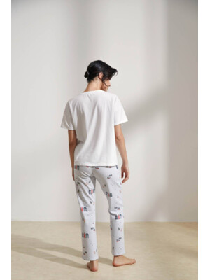 Купить Хлопковый комплект из футболки и брюк HAYS 36477 в Украина в Lingerie.ua - Одяг для дому та відпочинку, Фото 3