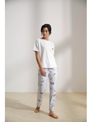 Купить Хлопковый комплект из футболки и брюк HAYS 36477 в Украина в Lingerie.ua - Одяг для дому та відпочинку, Фото 5