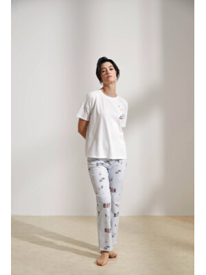 Купить Хлопковый комплект из футболки и брюк HAYS 36477 в Украина в Lingerie.ua - Одяг для дому та відпочинку, Фото 6