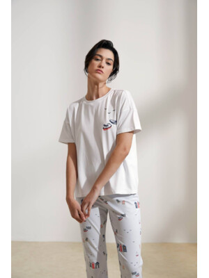 Купить Хлопковый комплект из футболки и брюк HAYS 36477 в Украина в Lingerie.ua - Одяг для дому та відпочинку, Фото 9