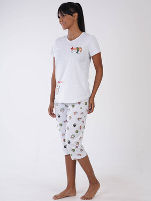 Купить Хлопковый комплект с капри VIENETTA 3100010158 в Украина в Lingerie.ua - Одяг для дому та відпочинку, Фото 3