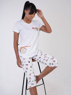 Купить Хлопковый комплект с капри VIENETTA 3100010158 в Украина в Lingerie.ua - Одяг для дому та відпочинку, Фото 4