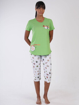 Купить Хлопковый комплект с капри VIENETTA 3100010158 в Украина в Lingerie.ua - Одяг для дому та відпочинку, Фото 6