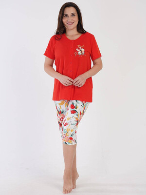 Купить Хлопковый комплект с капри VIENETTA 3100167519 в Украина в Lingerie.ua - Одяг для дому та відпочинку, Фото 6