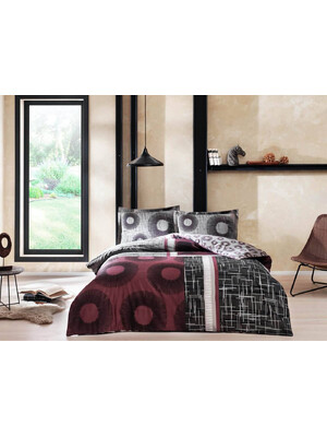 Купить Постельный комплект двуспальный TAC Saten  Azure в Украина в Lingerie.ua - Одяг для дому та відпочинку, Фото 2