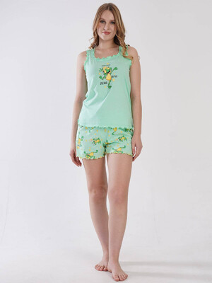 Купить Хлопковый комплект из майки и шорт VIENETTA 3101237542 в Украина в Lingerie.ua - Одяг для дому та відпочинку, Видео