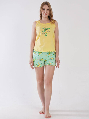 Купить Хлопковый комплект из майки и шорт VIENETTA 3101237542 в Украина в Lingerie.ua - Одяг для дому та відпочинку, Фото 4