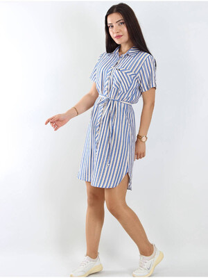 Купить Платье рубашка в полоску JEN 03449 в Украина в Lingerie.ua - Одяг для дому та відпочинку, Фото 1