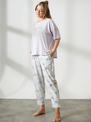 Купить Хлопковый комплект большого размера с брюками HAYS 36226 в Украина в Lingerie.ua - Одяг для дому та відпочинку, Фото 4