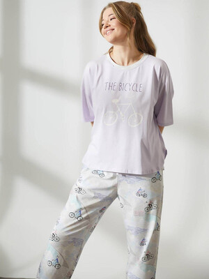 Купить Хлопковый комплект большого размера с брюками HAYS 36226 в Украина в Lingerie.ua - Одяг для дому та відпочинку, Фото 7