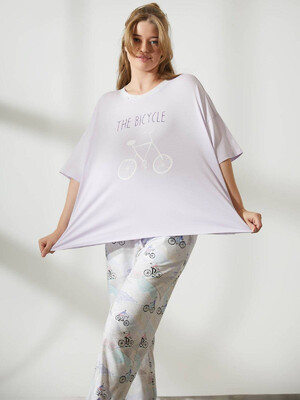 Купить Хлопковый комплект большого размера с брюками HAYS 36226 в Украина в Lingerie.ua - Одяг для дому та відпочинку, Фото 8